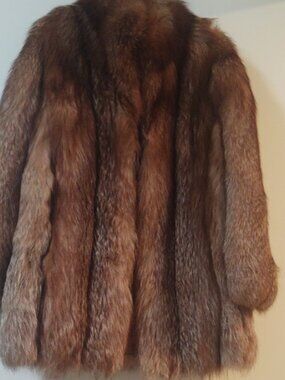 Luxurious Ruby Fur Coat